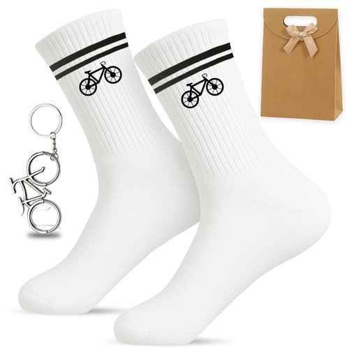 Rennradsocken mit fahrradmotiv - rennradsocken,